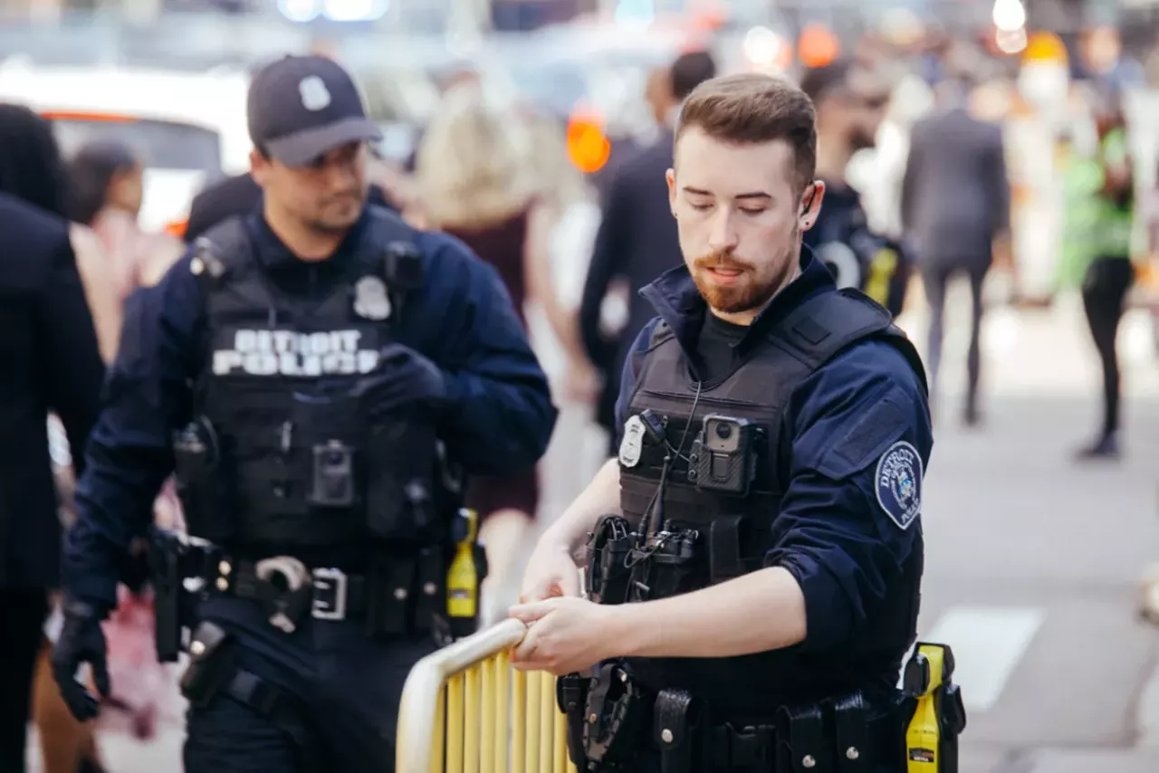 Image: Detroit police scrutinized for handling of pro-Palestinian protesters during Biden visit