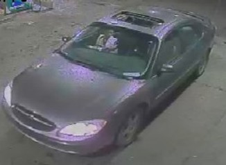 Late '90s Ford Taurus with a temporary tag that, according to Detroit police, Mikayla Champion was last seen in Thursday night. - Detroit police