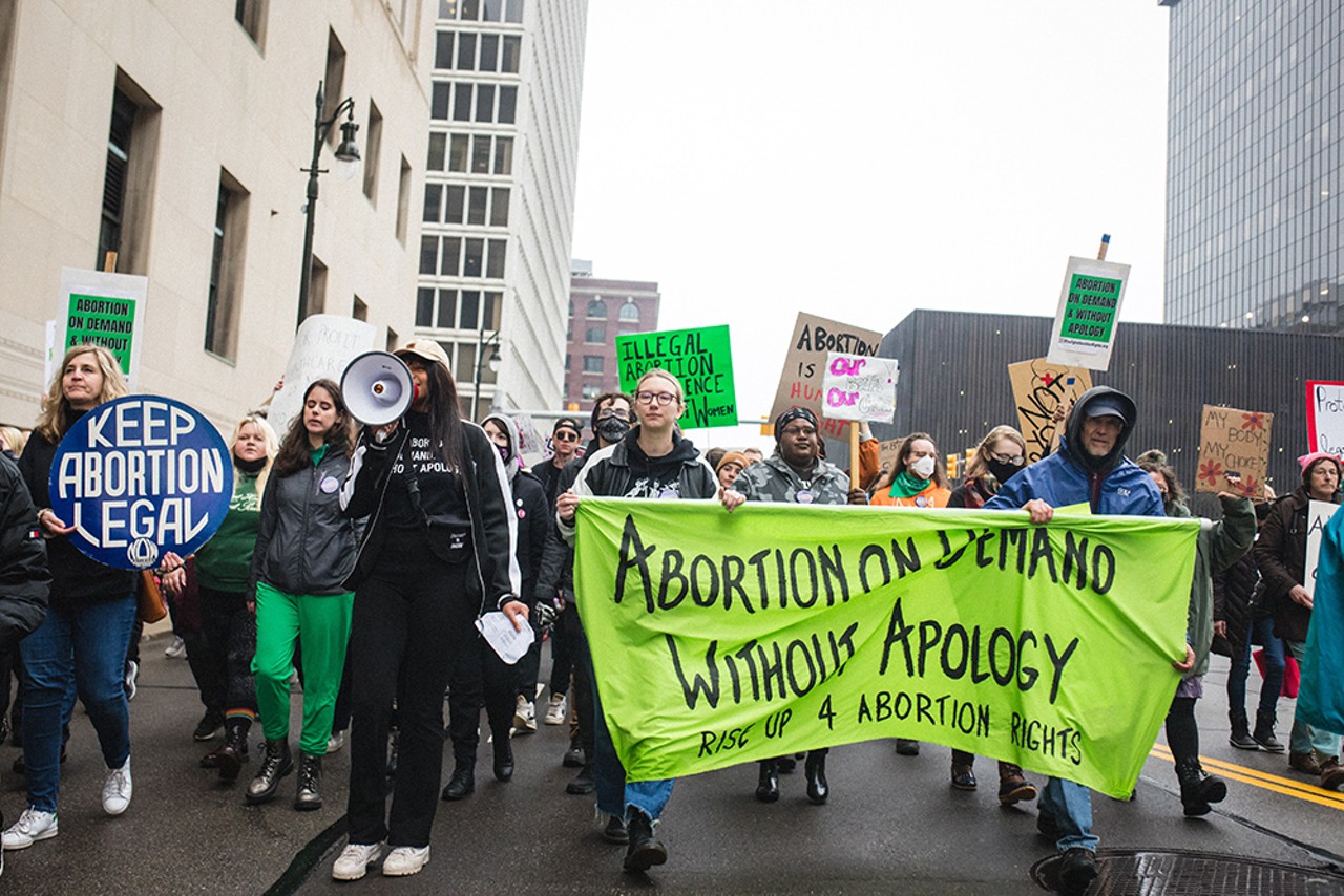 Detroiters march for abortion rights
