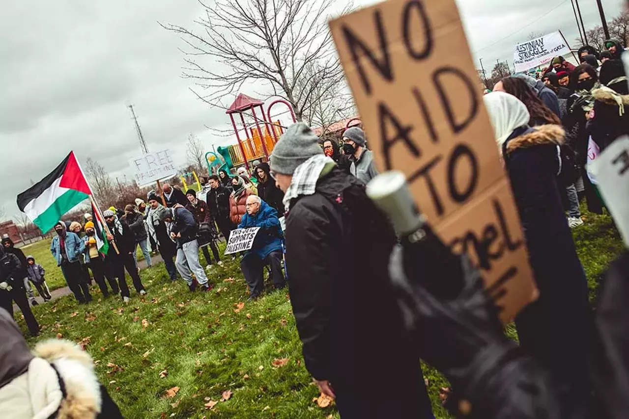 Image: Detroiters march in Banglatown and Hamtramck calling for a ceasefire in Gaza