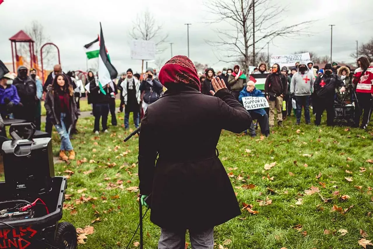 Image: Detroiters march in Banglatown and Hamtramck calling for a ceasefire in Gaza