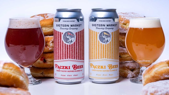 This year, Eastern Market Brewing Co. is releasing cherry- and lemon-flavored paczki beer.