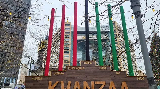 Image: Detroit’s giant Kwanzaa kinara is returning downtown