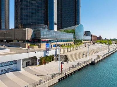 The waterfront Joe Muer Seafood restaurant has a stunning view of the Detroit River.