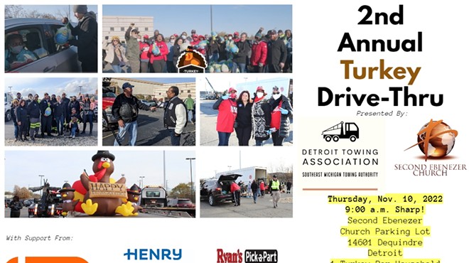 Detroit's Largest Turkey Drive presented by Detroit Towing Association & Second Ebenezer Church