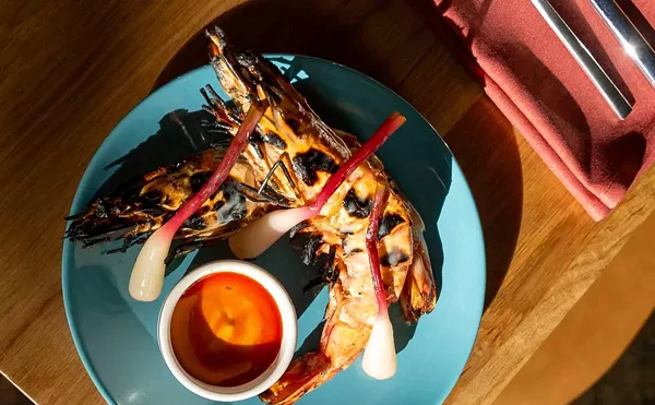 At least one element of every dish at Leña is “fired” in some way.