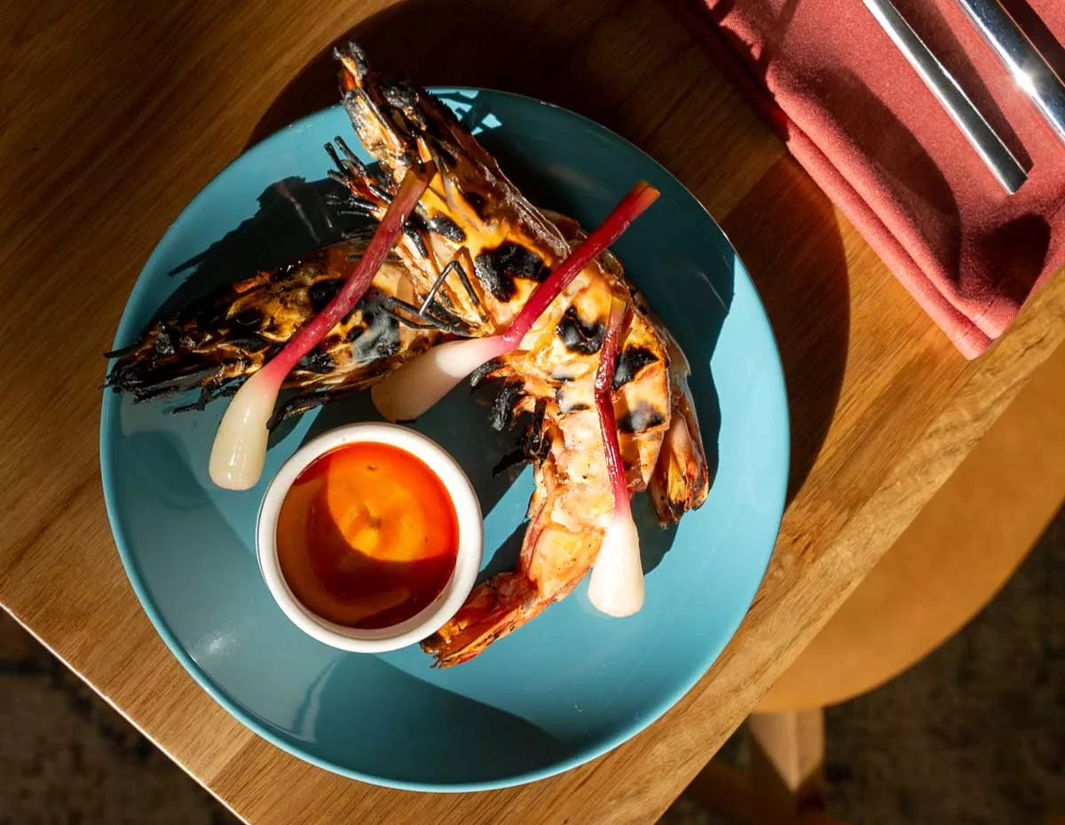 Image: At least one element of every dish at Leña is “fired” in some way.