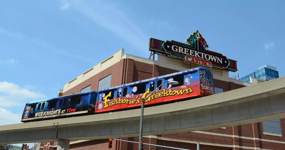 The Detroit People Mover.