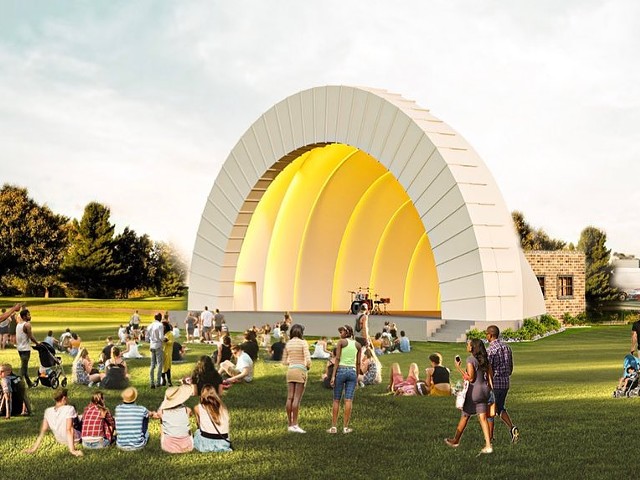 A rendering of the Palmer Park Bandshell.