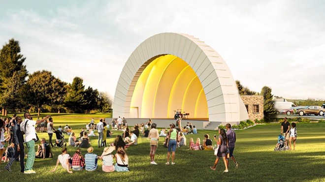 A rendering of the Palmer Park Bandshell.