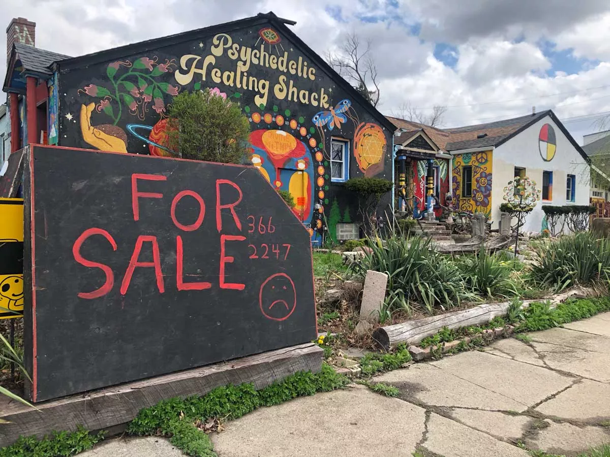 Image: The Psychedelic Healing Shack is located at 18700 Woodward Ave., Detroit.