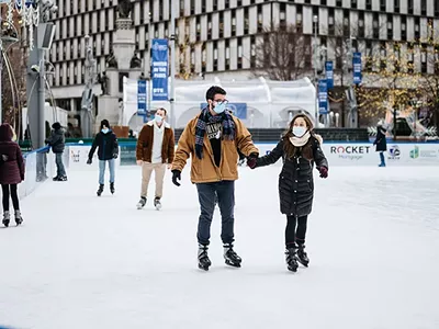 Image: Detroit's Rink at Campus Martius extends season to spring