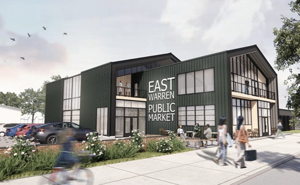 Rendering of the new East Warren Public Market development.