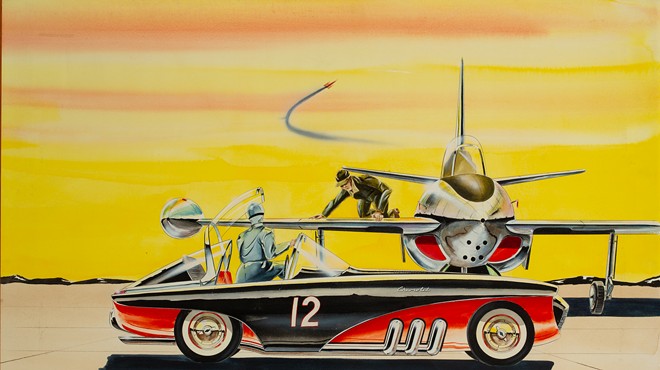 Duane Lloyd Bohnstedt (1924-2016), "Chevrolet Corvette," 1964. Watercolor on board. Detroit Institute of Arts, Gift of Robert Edwards and Julie Hyde-Edwards.