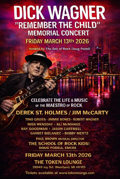Image: DICK WAGNER "Remember The Child" Memorial Concert performance by DEREK ST. HOLMES / JIM MCCARTY & more