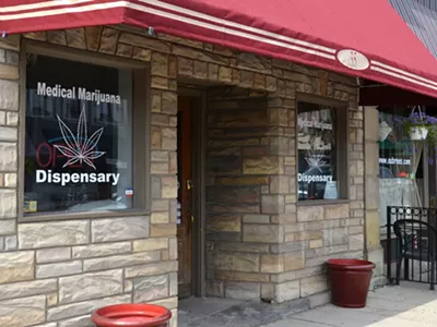 A cannabis store in Ypsilanti uses the word "dispensary" in its signage, though the term is not used by the state's Marijuana Regulatory Agency.