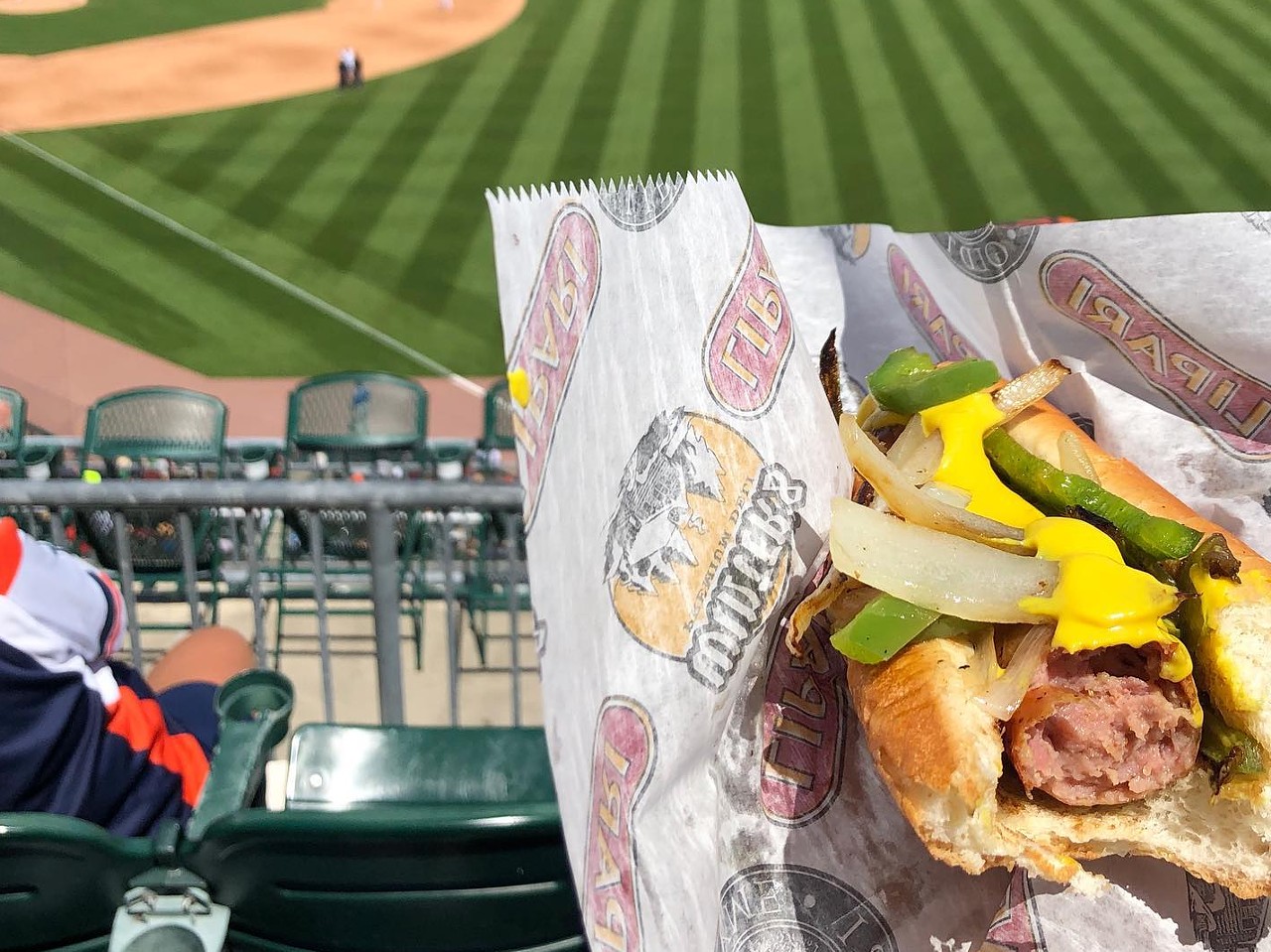 Comerica Park
2100 Woodward Ave., Detroit; mlb.com/tigers
When you’re at a baseball stadium watching a game, there’s nothing that feels more right than a hot dog. The home of the Detroit Tigers serves up Ball Park Franks. It's a simple option that does the job well, and there’s tons of different stands inside of the stadium to grab a bite. 