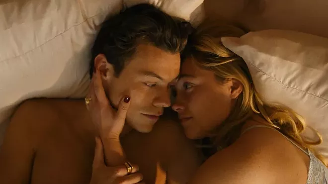 Harry Styles and Florence Pugh as Jack and Alice in Don't Worry Darling.