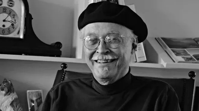 Doug Halladay in his Lafayette Park home. Much of his composing is rooted in the 1965-75 era when &quot;we were young and the music was everything.&quot;