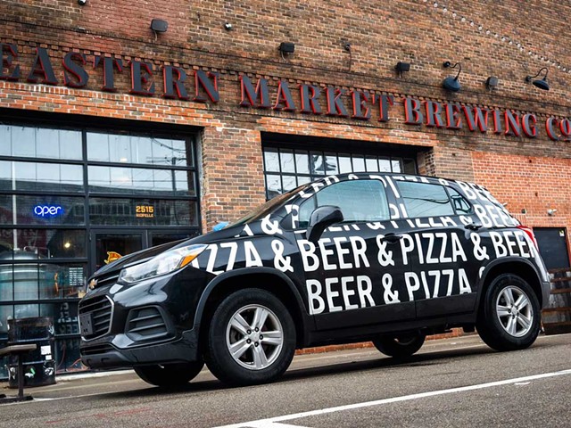 Eastern Market Brewing plans to offer delivery for its Detroit-style pizza to the entire city.