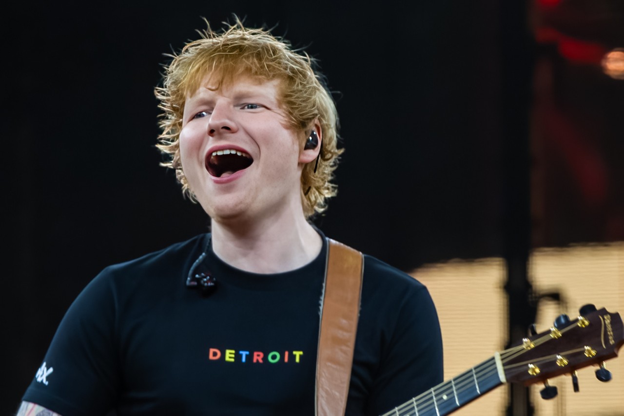 Eminem joins Ed Sheeran on stage at Ford Field concert