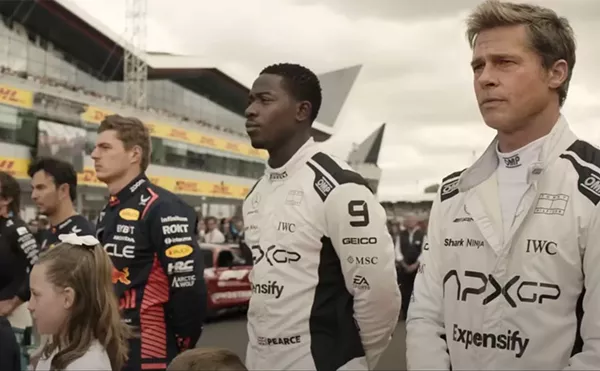 Damson Idris and Brad Pitt in F1.