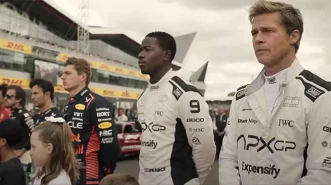 Damson Idris and Brad Pitt in F1.