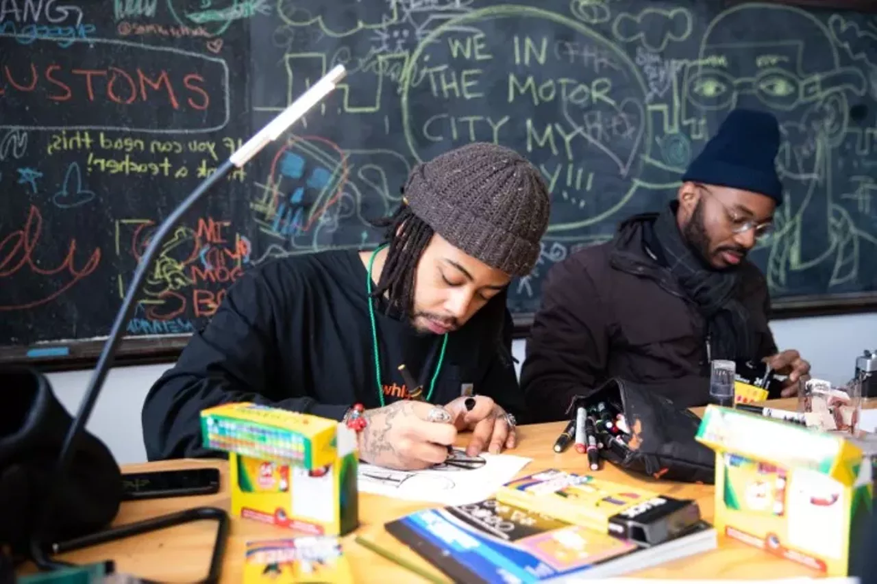 Image: Everyone we saw at Danny Brown's performance at House of Vans Detroit