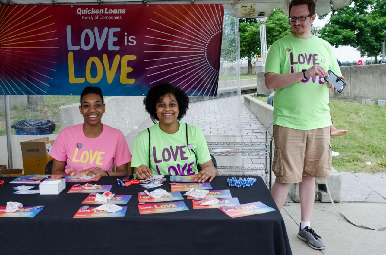 Everyone we saw at day 1 of Motor City pride in Hart Plaza