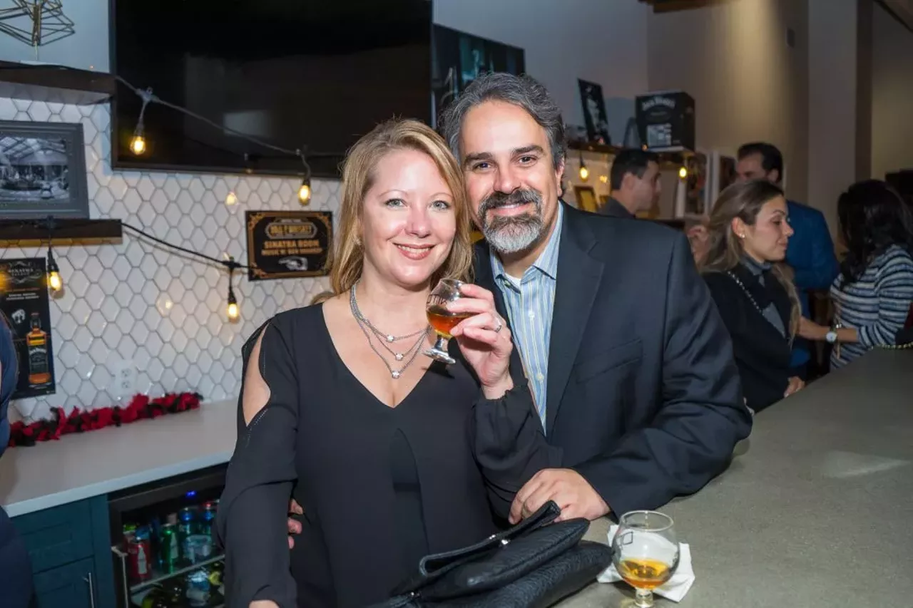 Image: Everyone we saw at Hall of Whiskey inside Detroit's Fisher Building