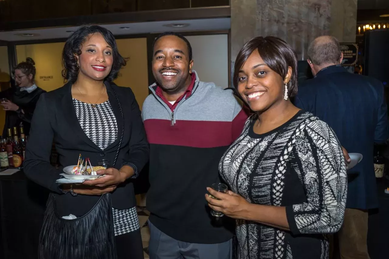 Image: Everyone we saw at Hall of Whiskey inside Detroit's Fisher Building