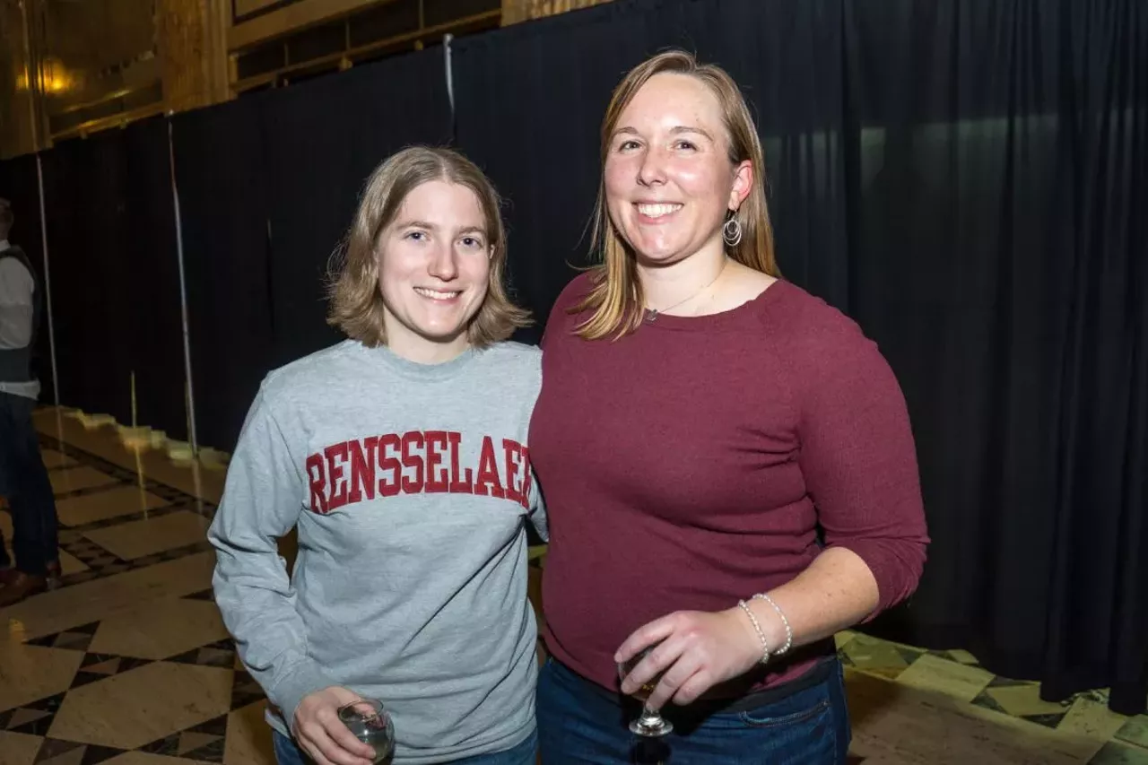 Image: Everyone we saw at Hall of Whiskey inside Detroit's Fisher Building
