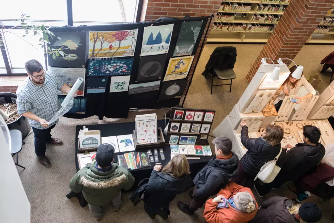 Image: Everyone we saw at Tiny Expo at Downtown Ann Arbor District Library