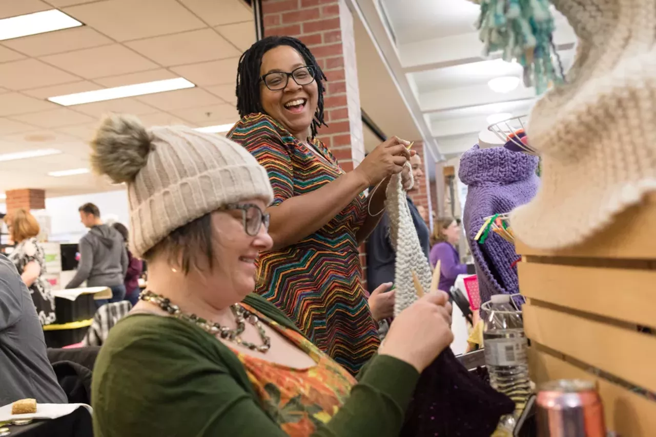 Image: Everyone we saw at Tiny Expo at Downtown Ann Arbor District Library