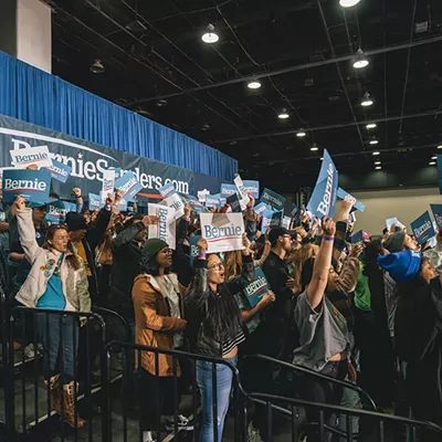 Image: Everyone we saw feeling the Bern at Bernie Sanders' Detroit rally at TCF Center