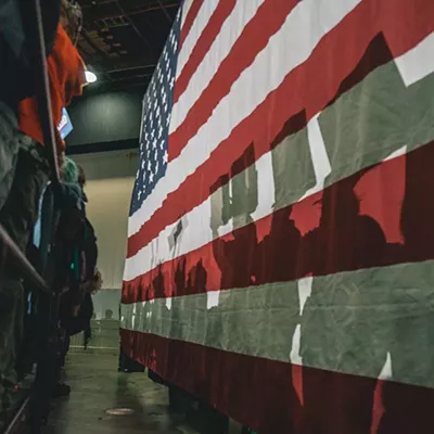 Image: Everyone we saw feeling the Bern at Bernie Sanders' Detroit rally at TCF Center