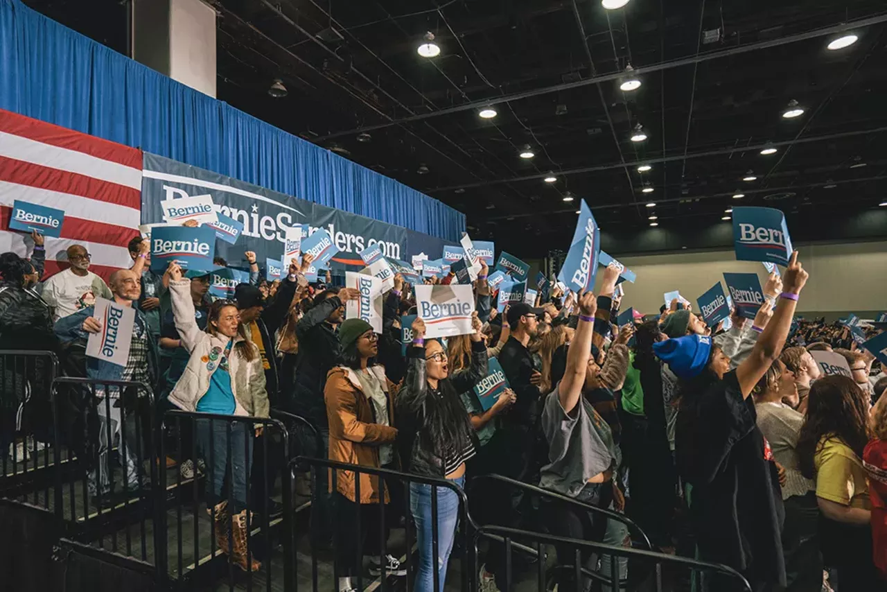 Image: Everyone we saw feeling the Bern at Bernie Sanders' Detroit rally at TCF Center