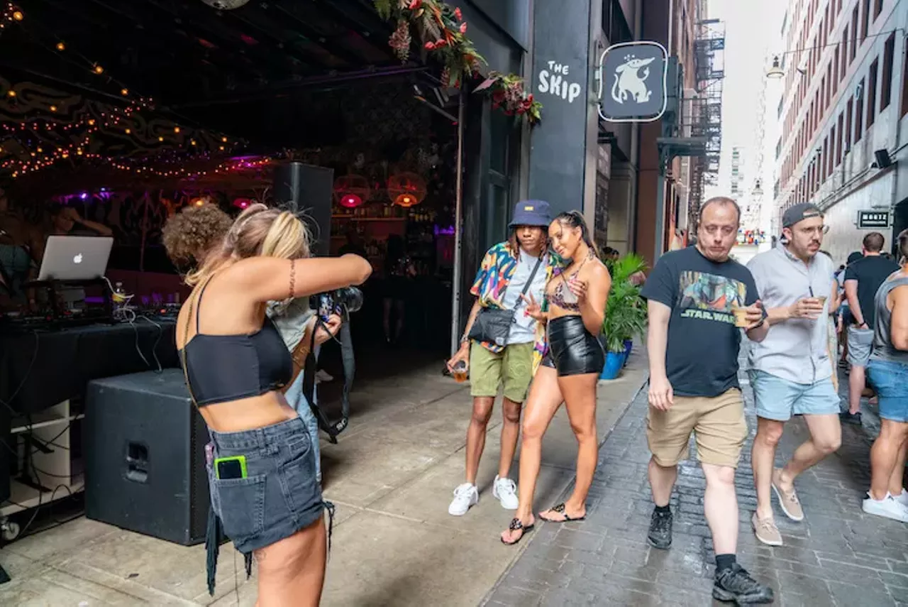Image: Everyone we saw jamming at Lesbian Social Detroit's Block Party