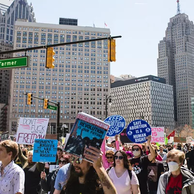 Everyone we saw marching for reproductive rights in Detroit on Saturday