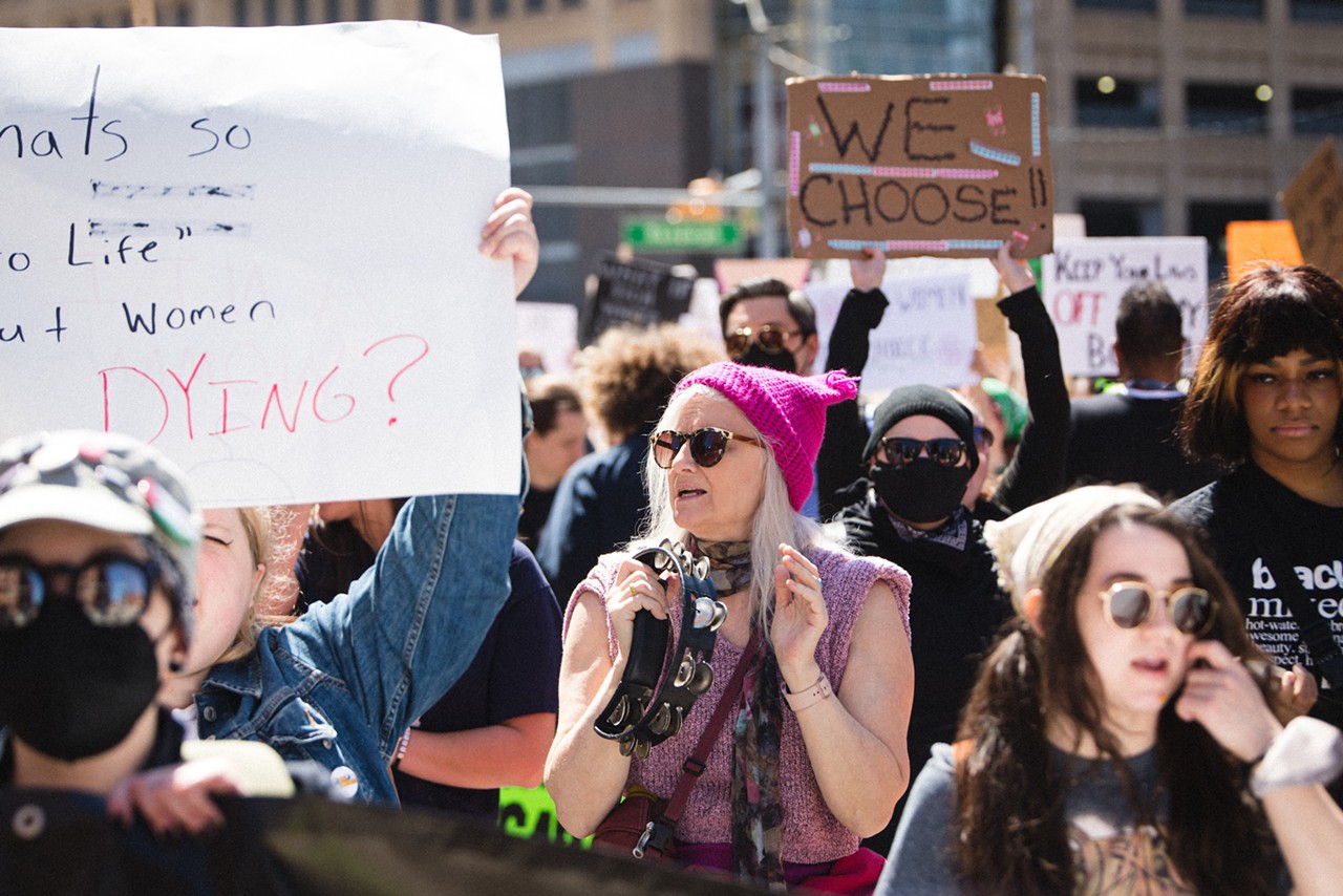 Everyone we saw marching for reproductive rights in Detroit on Saturday