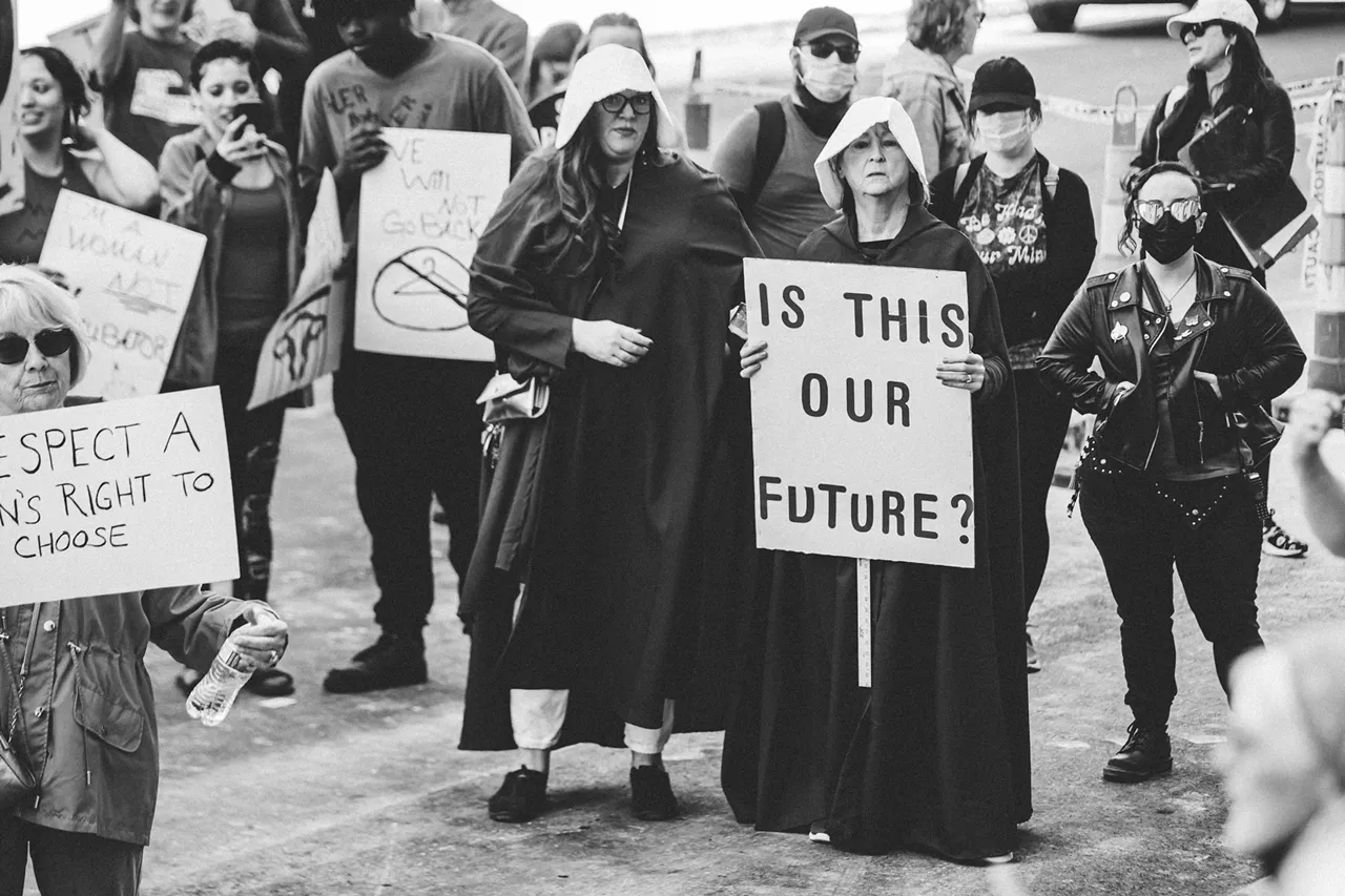 Image: Everyone we saw marching for reproductive rights in Detroit on Saturday