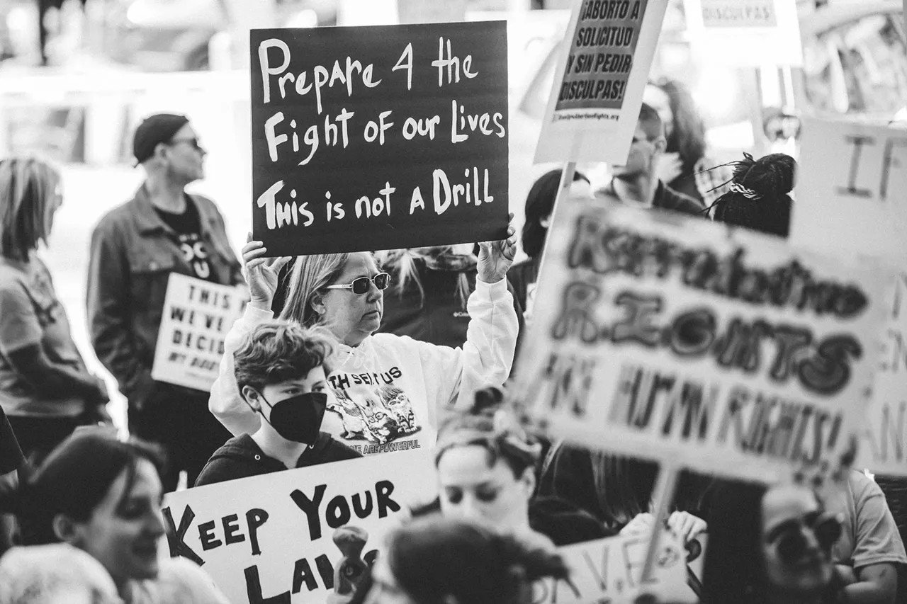 Image: Everyone we saw marching for reproductive rights in Detroit on Saturday