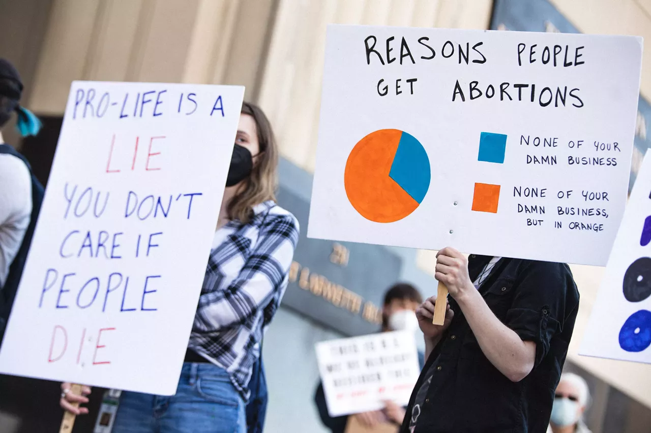 Image: Everyone we saw marching for reproductive rights in Detroit on Saturday