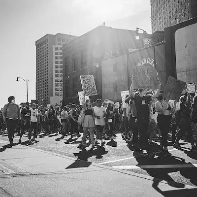 Image: Everyone we saw marching in Detroit for reproductive rights after 'Roe v. Wade' was overturned on Friday