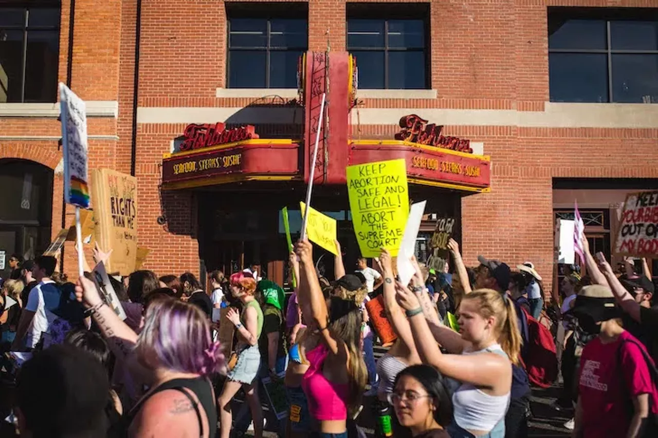 Image: Everyone we saw marching in Detroit for reproductive rights after 'Roe v. Wade' was overturned on Friday