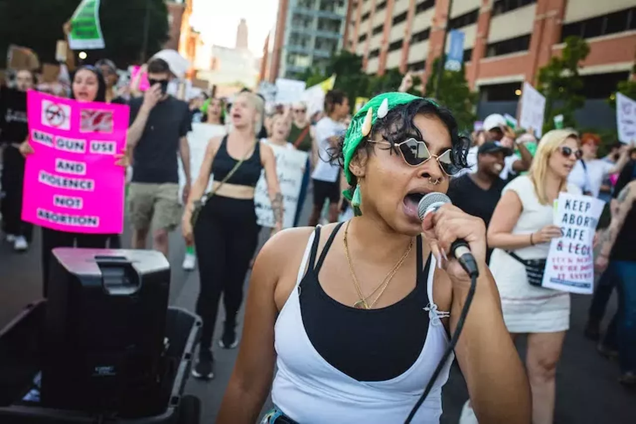 Image: Everyone we saw marching in Detroit for reproductive rights after 'Roe v. Wade' was overturned on Friday