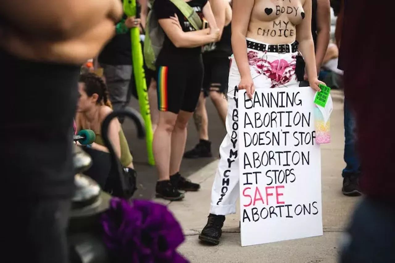 Image: Everyone we saw marching in Detroit for reproductive rights after 'Roe v. Wade' was overturned on Friday