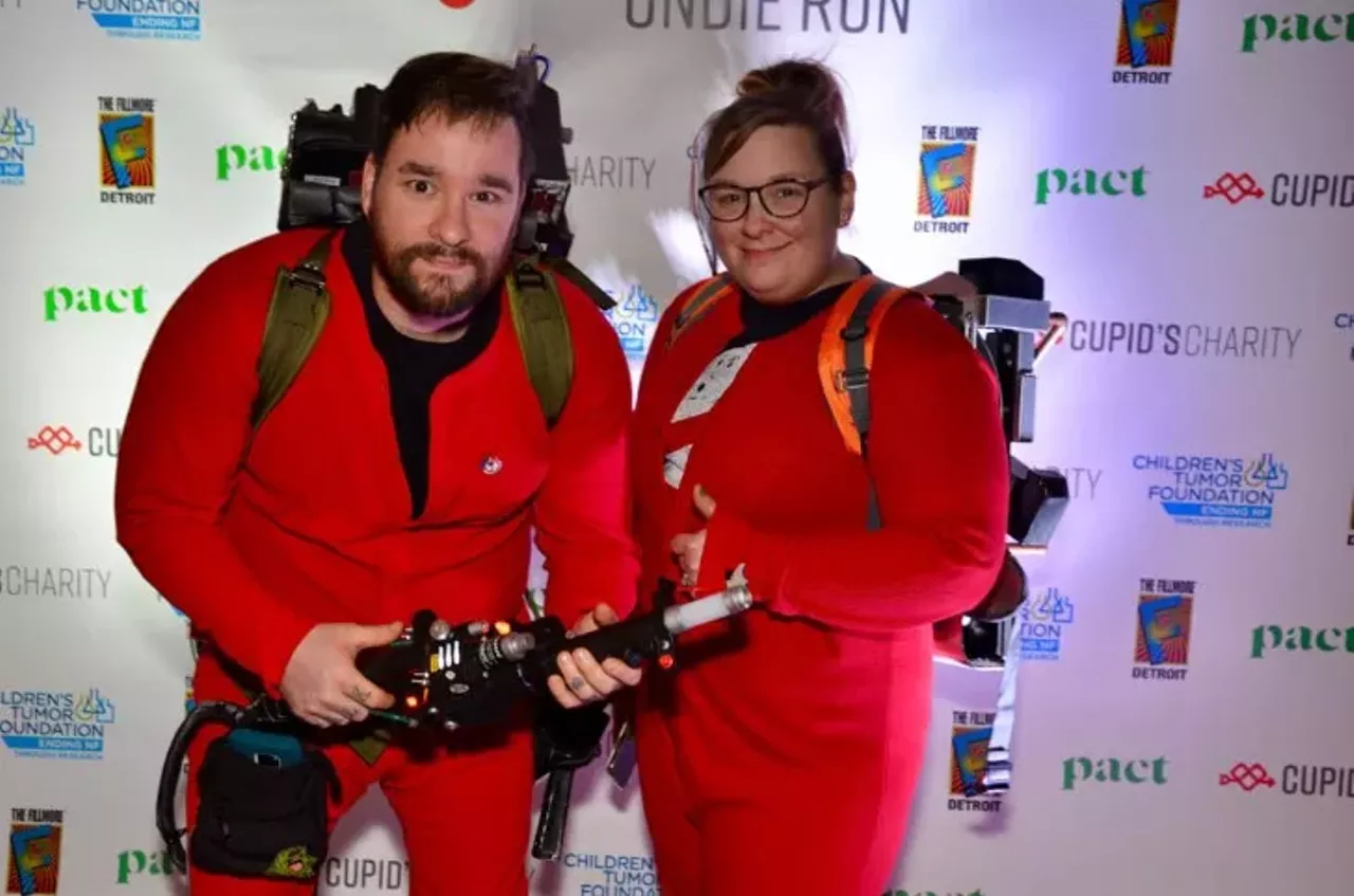 Image: Everyone who came out for a 'brief' jog at the Detroit Cupid Run