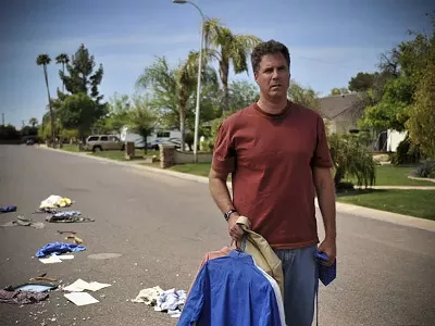 Ferrell is alky loser Nick Porter in Everything Must Go.