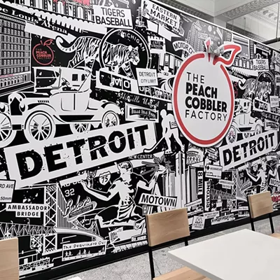 Peach Cobbler Factory Detroit is located at 1300 Broadway St.